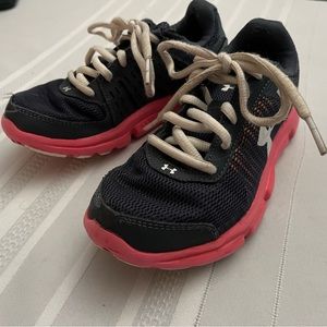 Under Armour Kids Sneakers | Size 13K | Black & Hot Pink